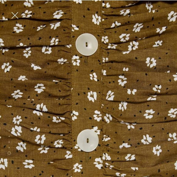 Zara printed dress with draping - bloggers fav - Picture 7 of 7